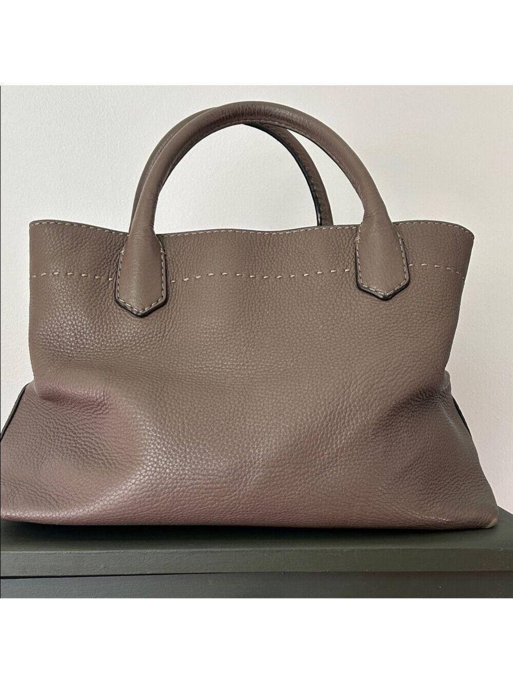 Tory Burch Pebbled McGraw Triple Compartment Leather Tote - Picture 7 of 16